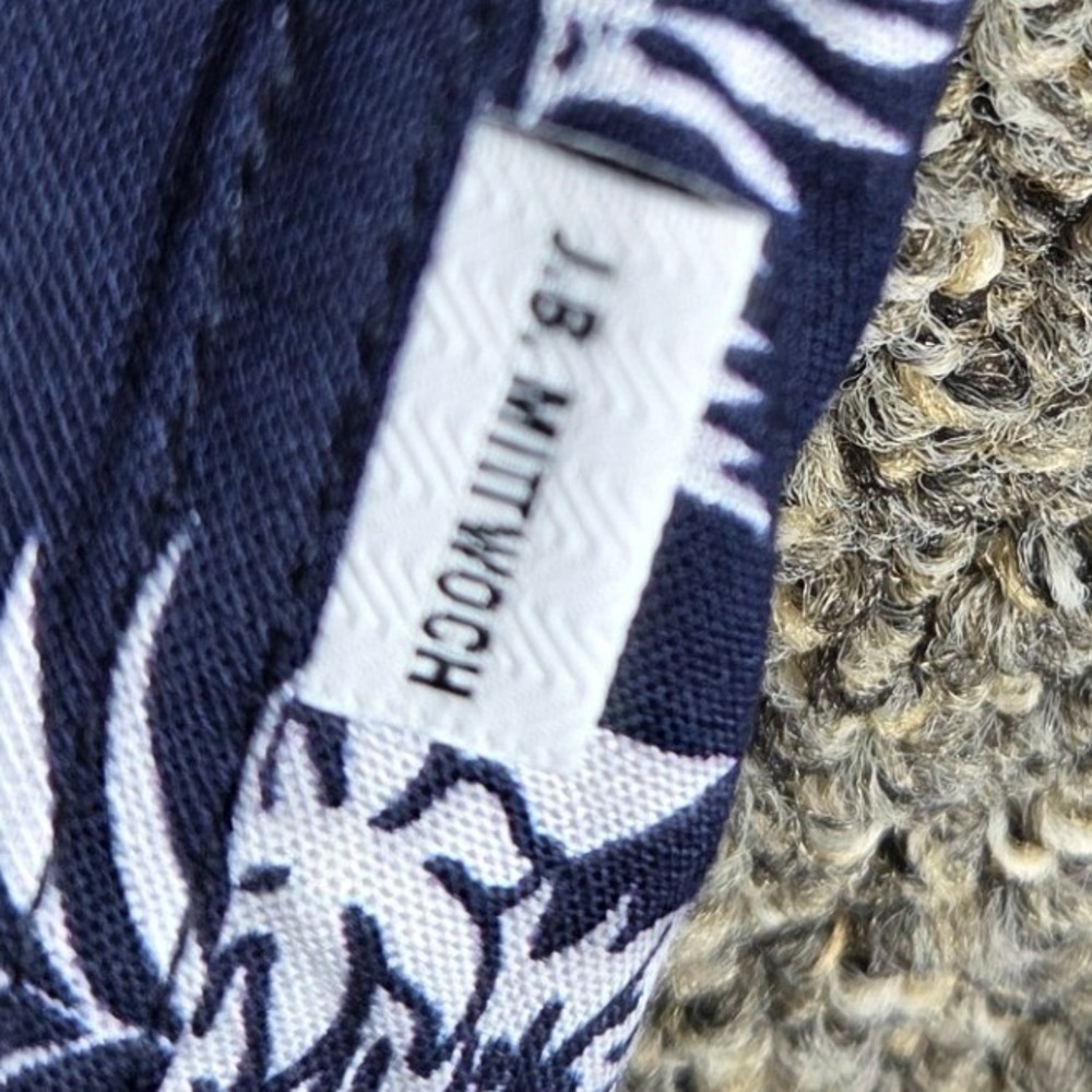 J.B. Mittwoch Hawaiian Shirt Mens Small Navy Blue Howe Floral Viscose Italy - Picture 7 of 9